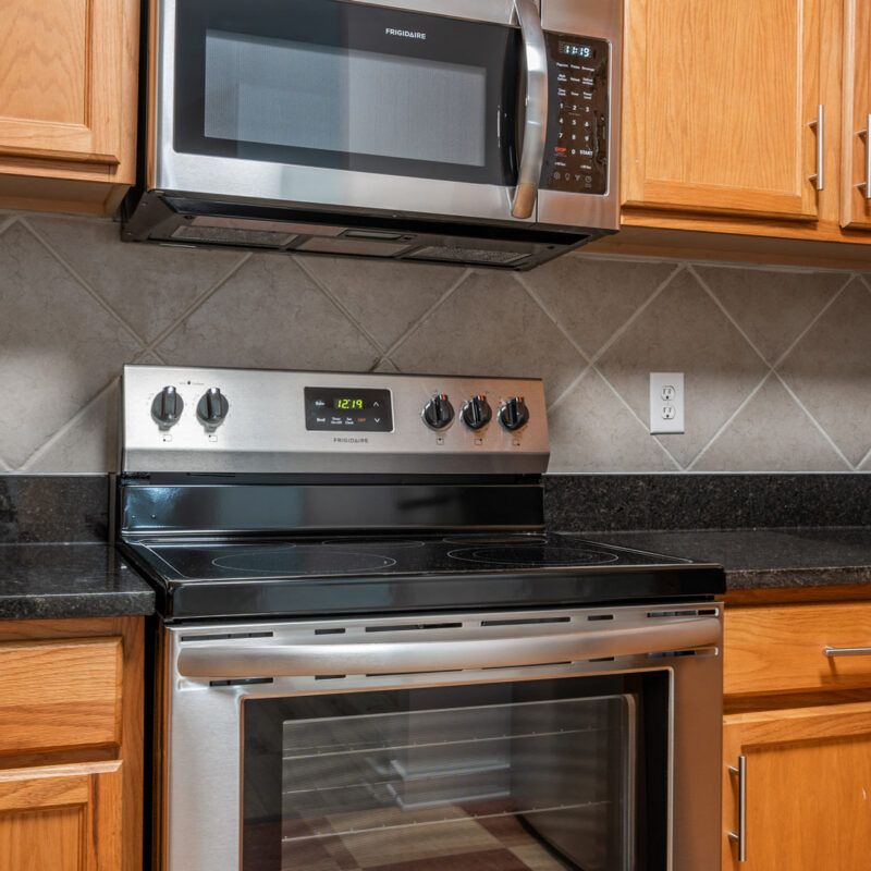 Stainless stove